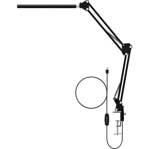 Desk Lamp with Clamp,LED Swing Arm Table ,Blue Light Blocking Dimmable Architect Light,Adjustable 3 Color Temperature