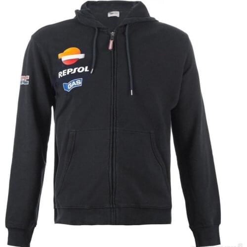 New Mens Moto GP Repsol Hoodies for Honda Motorcycle Hoodie Endurance Racing Zip Up Sweatshirt Motorbike Jacket
