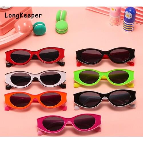 New Small Frame Cat Eye Children Sunglasses Boys Grils Baby Cateye Plastic Frame Kids Sun Glasses Child Goggle Cute Unique UV400