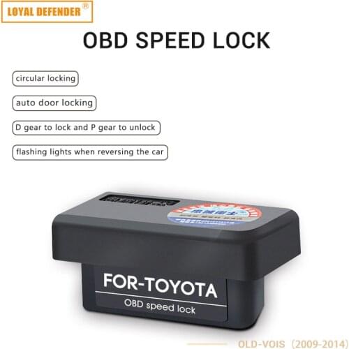 OBD speed lock fit COROLLA RAV4 Reiz Prius High lander auris which is plug and play car accessories with auto Intelligent Safety