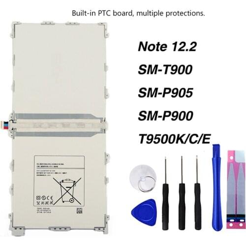 Original T9500K Battery For Samsung Galaxy Note 12.2 P900 P901 P905 SM-T900 SM-P905 SM-P900 T9500C T9500E 9500mAh