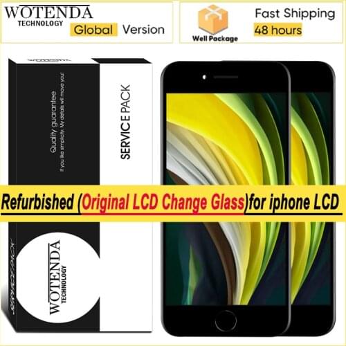 Refurbished Original Change Glass Display For iPhone 5s 6 6S 7 8 Plus X XS Max LCD Touch Screen Digitizer Assembly Repair Parts
