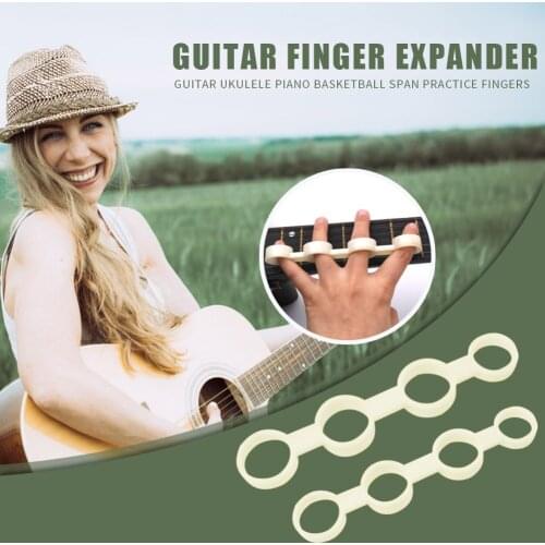 Plastic Guitar Finger Expansion Sleeves Piano Finger Force Ukulele Span Practice Lightweight Portable Music Elements