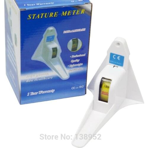 White Stature Meter Height Measure Measuring Tape 200cm/2M Wall Mounted Stadiometer Roll-Up Height Measurer
