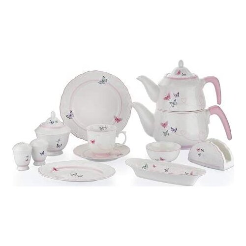 Schafer Moin Moin 32 Pieces Butterfly Breakfast Set-PEM03
