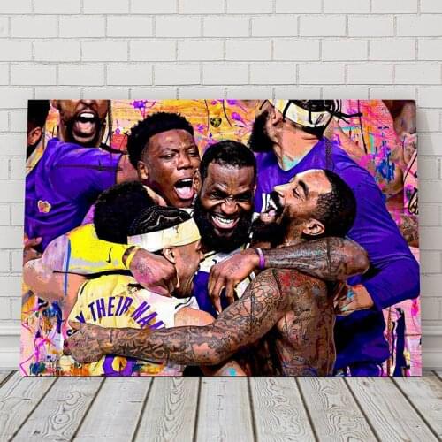 Modern Street Art Greatest Basketball Player Canvas Paintings on The Wall Art Sport Posters and Prints Graffiti Pop Art Picture