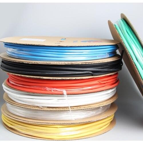 2Meter Heat Shrinkable Tube 1- 7MM Banana JST T-head XT30/60 Rudder Linkage Insulation PE Silicone Line for RC Aircraft Model