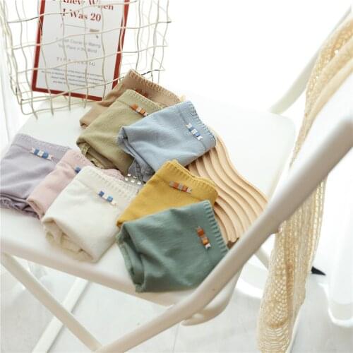 Spring summer sweet Seamless briefs women pure color soft lingerie Korea sexy tassels women Girly Panties NSH205