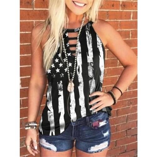 Women Fashion Sexy Hanging Neck Sleeveless Summer Vest Tank Tops Tshirt S-5XL
