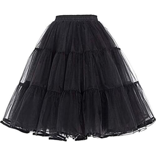 Women Petticoat Under Dress 60CM Length Bridal Party Petticoat Waist Size for 60-100CM Adjust Summer Crinoline No Hoop