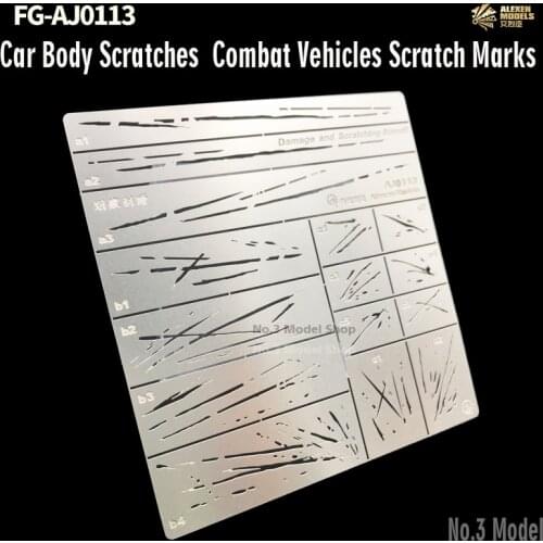 1/32 1/35 1/100 Military Model Car Body Scratches Combat Vehicles Scratch Marks Rapidly Aging Assistant Stencil