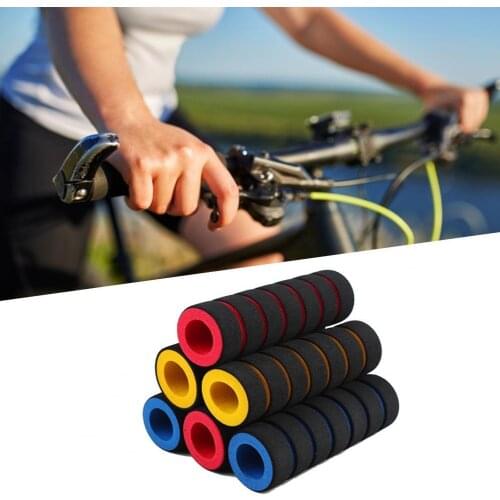 1 Pair Soft Foam Comfortable Bicycle Handlebar Grip Pair MTB Bicycle Bike Non-Slip Handlebar Grip Cycling Riding Handle Covers