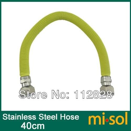 1pcs of 40cm 1/2"(BSP) Flexible Stainless Steel hose Tubing Pipe Piping Solar Water Heater