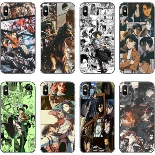 Attack On Titan Levi Anime Accessories Phone Case For Samsung Galaxy M30 J8 J7 J5 Pro J6 J4 Prime A6 A8 A9 Plus J3 2018 2017