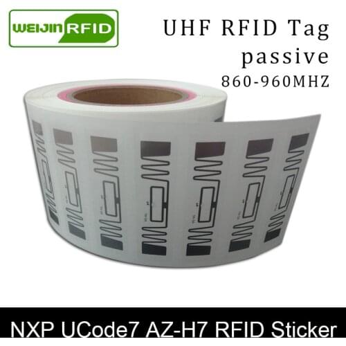 UHF RFID NXP Ucode7 chip AZ-H7 dry inlay 915mhz 900m 868m 860-960MHZ EPC Gen2 ISO18000-6C smart card passive RFID tag label