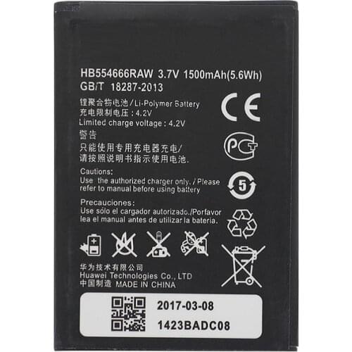 For Huawei E5375 Battery 1500mAh HB554666RAW Battery Replacement for Huawei E5375 E5330 E5336 E5372 EC5377 smartphone