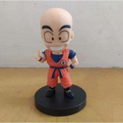 Animation DRAGON BALL Action Figures 8cm Cute Kuririn PVC Model Toy Collect Ornaments Gifts for Children