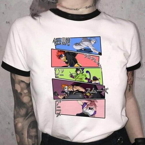 SK8 The Infinity T Shirt Men Kawaii Cartoon Skateboard Boys Tees Unisex New Japanese Anime Tops Harajuku Graphic T-shirt Male