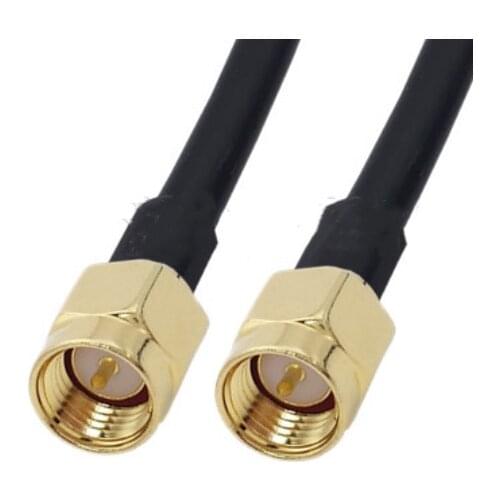 RG58 Cable SMA Male to SMA Male Coaxial Connector WiFi Antenna Extension Pigtail jumper cable