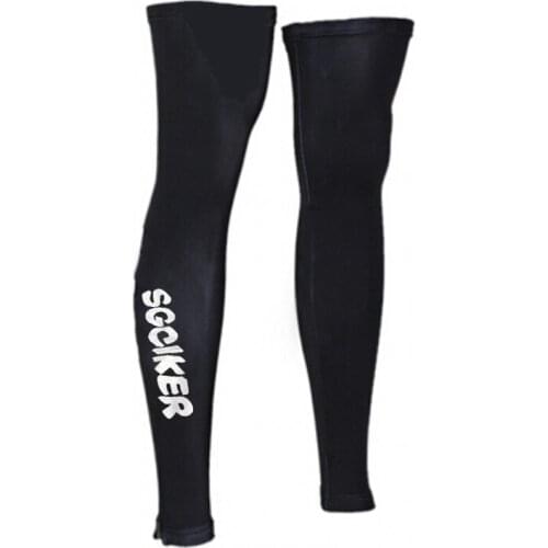 SGCIKER classic black cycling legwarmers cycling leggings quick-dry cycling leg Sunscreen Protector Cuff