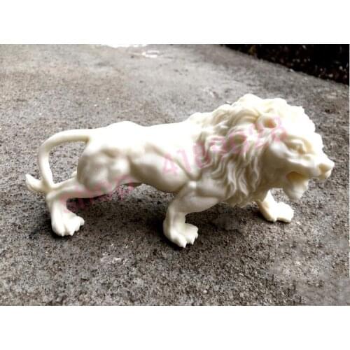 Natural palm tree coconut fruit, pure manual carving, Lion ornaments, exquisite crafts, decorations