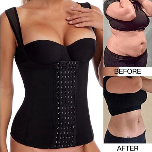 Vest Shapewear Women Belly Sheath Slimming Belt Modeling Strap Waist Trainer Body Shaper Reductive Girdle Weight Loss Corset