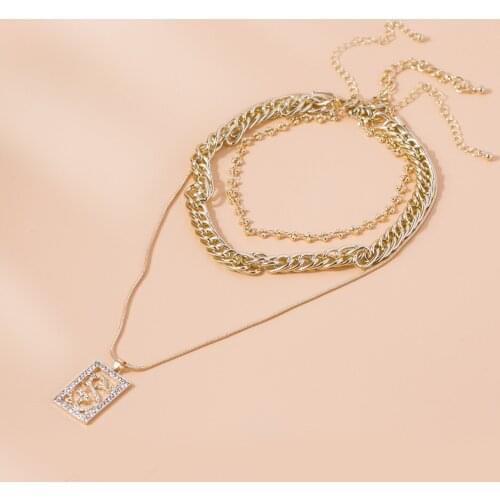 New Fashion 2020 Punk Dragon Necklace for Women Goth Chains Multi-layer Clavicle Chain Pendant Jewelry Aesthetic Accesorios