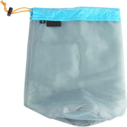 New Ultralight Camping Sports Drawstring Laundry Bag Factory Price Mesh Drawstring Storage Bag Hiking Climbing Stuff Sack