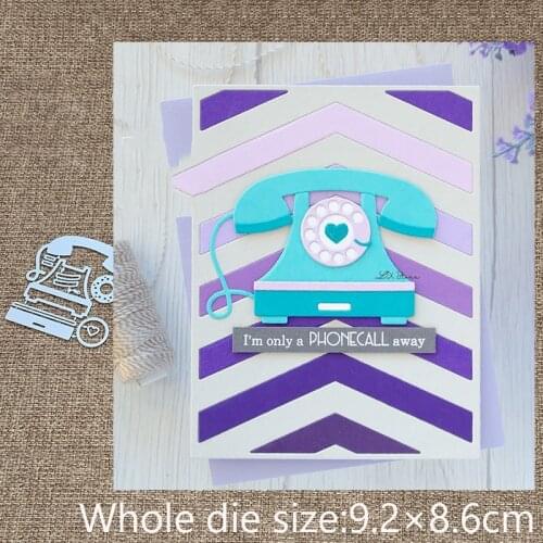 New Design Craft Metal stencil mold Cutting Dies landline telephone scrapbook die cuts Album Paper Card Craft Embossing