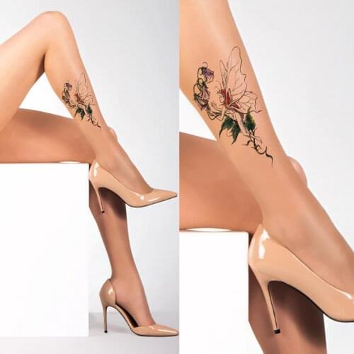 New Style Of Angel Tattoo Silk Stockings And Pantyhose