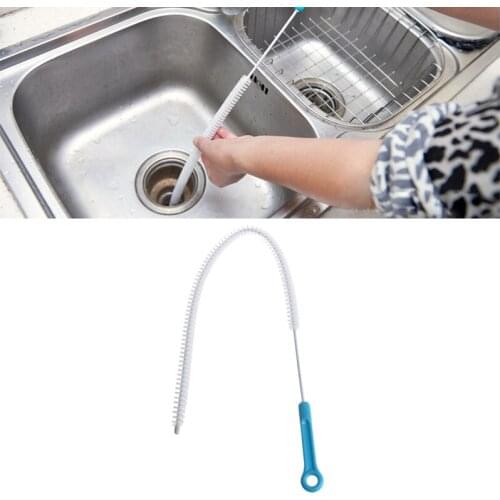 Drain Unblocker Stick Cleaner Hair Remover Brush Tool Sink Kitchen Tool 71cm 667A