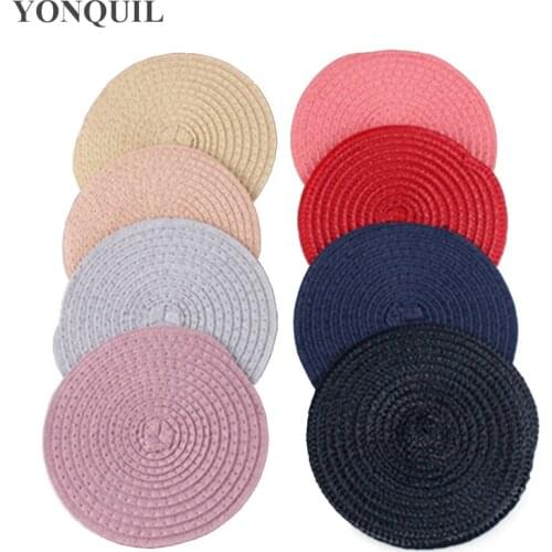 New Arrival 13 CM Round Straw Fascinator Bases Hat For Women DIY Hair Accessories Bases Hats Fascinators 24Pcs/Lot SYB33