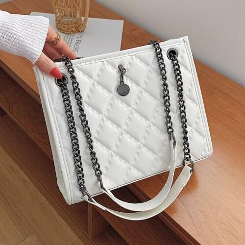 Fashion Women Chain Pu Leather Handbags High Quality Ladies Tote Messenger Bags for Women Designer Female Shoulder Crossbody Bag