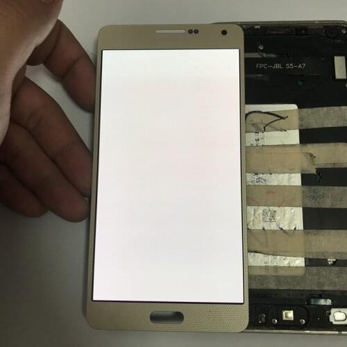 Super AMOLED With Burn Shadow LCD For Samsung Galaxy A7 2015 A700 A7000 A700H LCD Display Touch Screen Digitizer Assembly