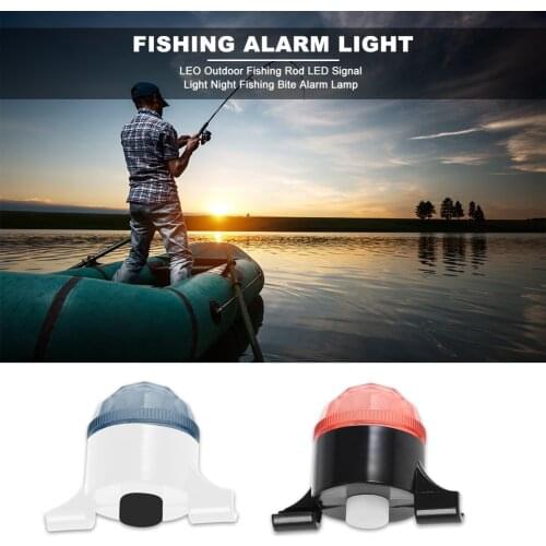 Fishing LED Signal Light Night Outdoor Electronic Fishing Bite Alarm Lamp Fishing Line Gear Alert Indicator Rod Tip Carp