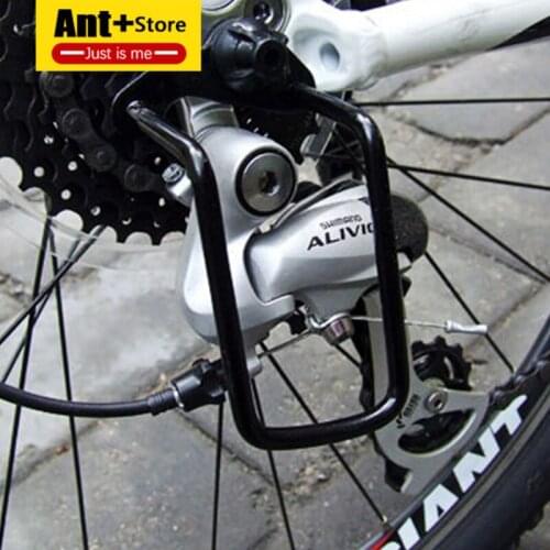 Bike Rear Gear 1Pcs Adjustable Steel Black Bicycle Mountain Cycling Accessories Derailleur Chain Stay Guard Protector Outdoor