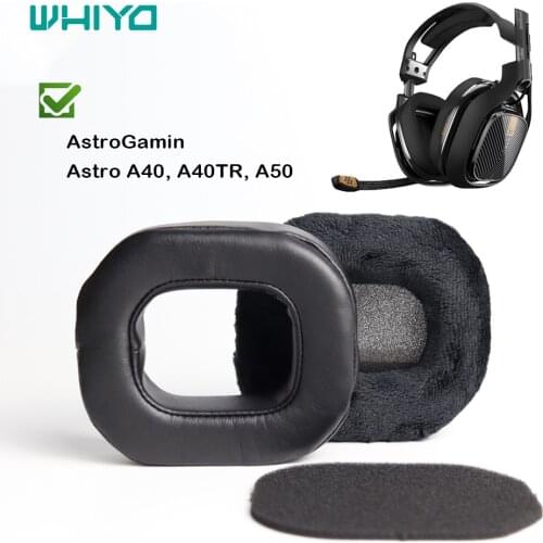 Whiyo Replacement Velvet Ear Pads for Astro A40 A40TR A50 Headset Parts Earmuff Cover Cushion Pillow