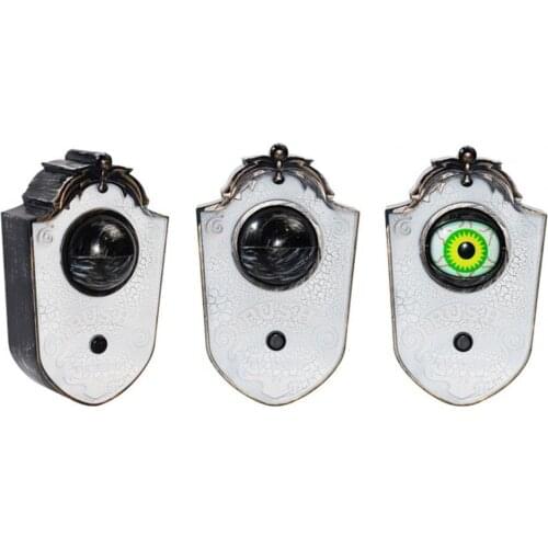 Funny Creative High Simulation Halloween Door Decor Special Halloween Eyes Doorbell Scary Joke Toys