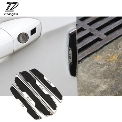 ZD 4Pcs Car Door protective stickers Anti-collision For Mazda 3 6 cx-5 Mitsubishi lancer 10 asx Alfa Romeo 159 147 accessories