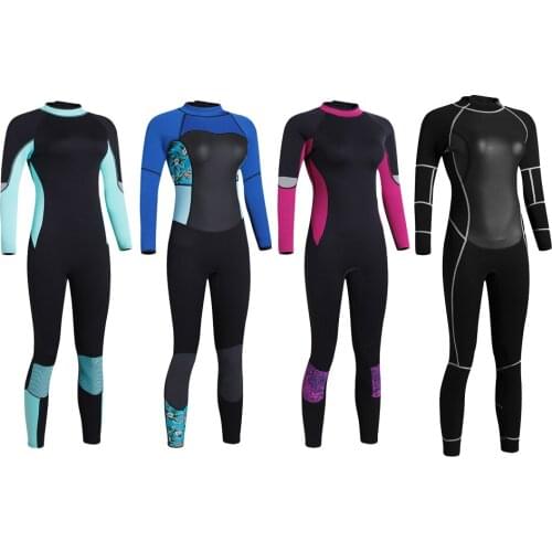 Women Long Sleeve Rash Guard, UPF 50+ Back Zipper Stretch Swim Surfing Scuba Diving Kayak Full Wetsuit