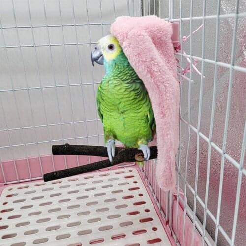 Tent Shaped Winter Warm Bird Shawl Nest Corner Parrot Blanket Pet Small Animal Hanging Tent Cage Decoration for Parakeet Cockati