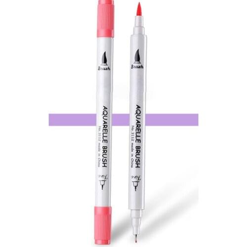 Hot Sale 12/24 PCS Water-soluble Dual Tip Marker for Art Water Based Drawing Marker Pen for Painting DIY