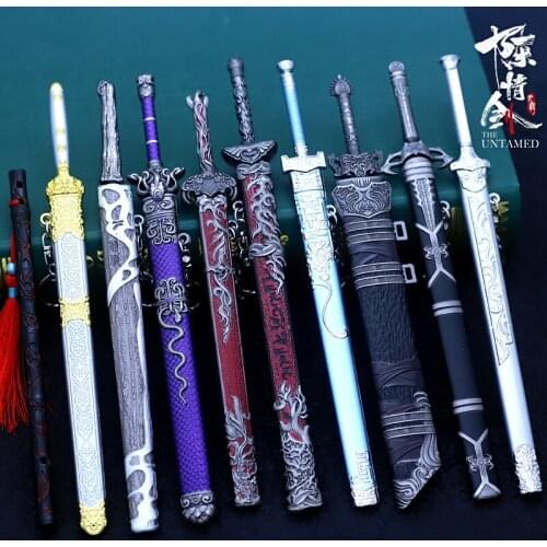 22CM Modao surrounding Chen Qingling Wei Wuxian casual sword dust sword ghost flute alloy sword weapon gift collection ornaments