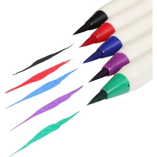 5 colors available Tattoo Surgical Skin Marker for eyebrow skin marker pen cosmetic positioning point pen soft hair tip pen