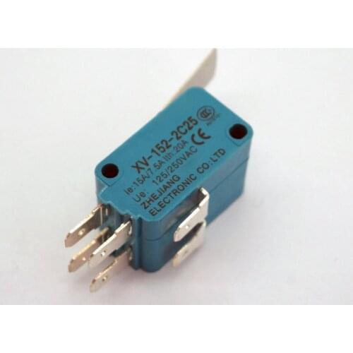 5pcs XV-152-2C25 SPDT NO+NC Basic Micro Switch Straight Lever Type Bolt Terminal