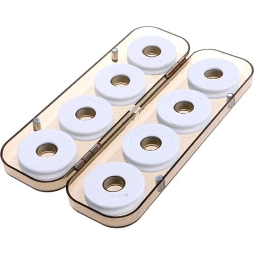 8/16Pcs Foam Winding Board Fishing Line Wire Shaft Bobbin Spools Tackle Box Gift