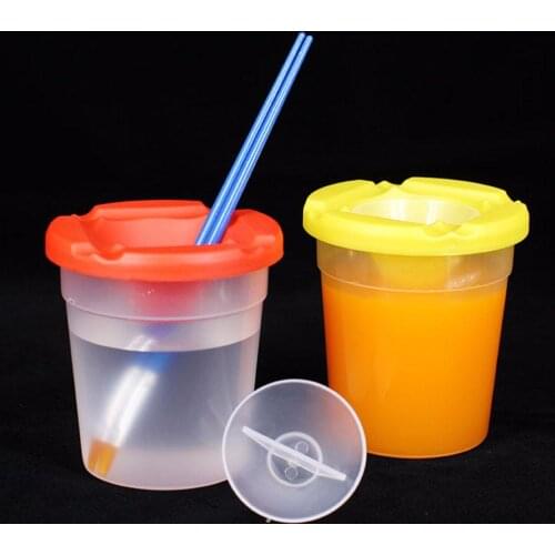 8Pcs/Set Water Leak Proof Cup DIY Children Writing Drawing Brush Painting Pens