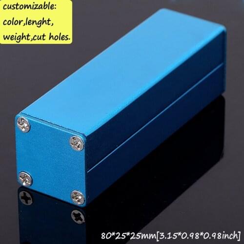 Free shipping 3pcs/lot 80*25*25m aluminum enclosures for electronics aluminum chassis power junction box aluminum project cases