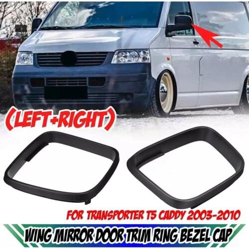 Car Rearview Mirror Frame Side Mirror Ring Cover For-Transporter T5 Caddy 2003-2010