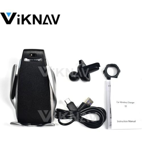 Wireless charging for iPhone Xiaomi Samsung 10W fast charging mobile phone holder infrared wireless car charger holder Auto